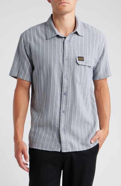 RVCA Dayshift Stripe II Short Sleeve Button-Up Shirt