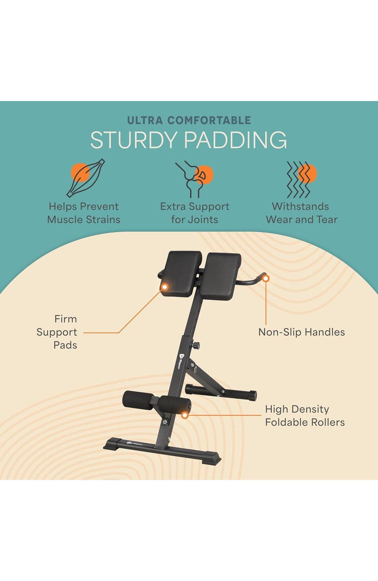 Lifepro Sculpt Trainer Roman Chair leg extension machine for Home Gym, Alternate, color, Black Lite