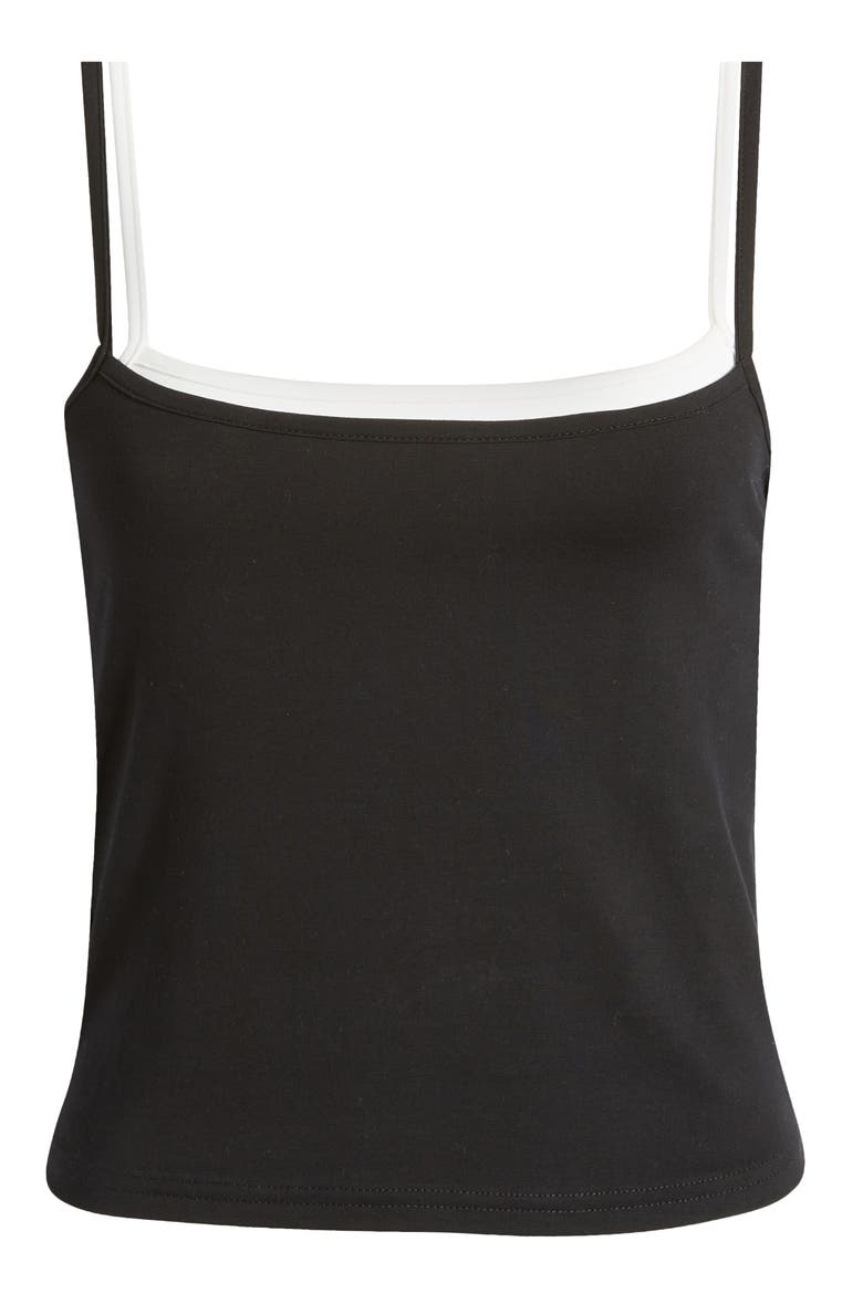 Layered Camisole, Alternate, color, BLACK-AND-WHITE
