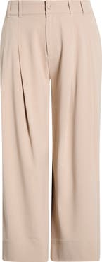 Liverpool Los Angeles Pleated High Waist Ankle Wide Leg Pants
