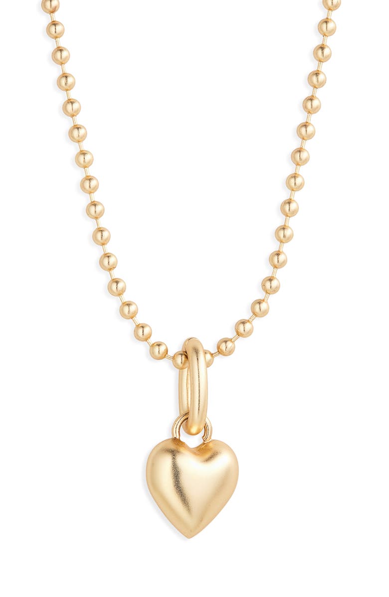 ROXANNE ASSOULIN The Itsy Bitsy Puffy Heart Ball Chain Necklace, Main, color, 