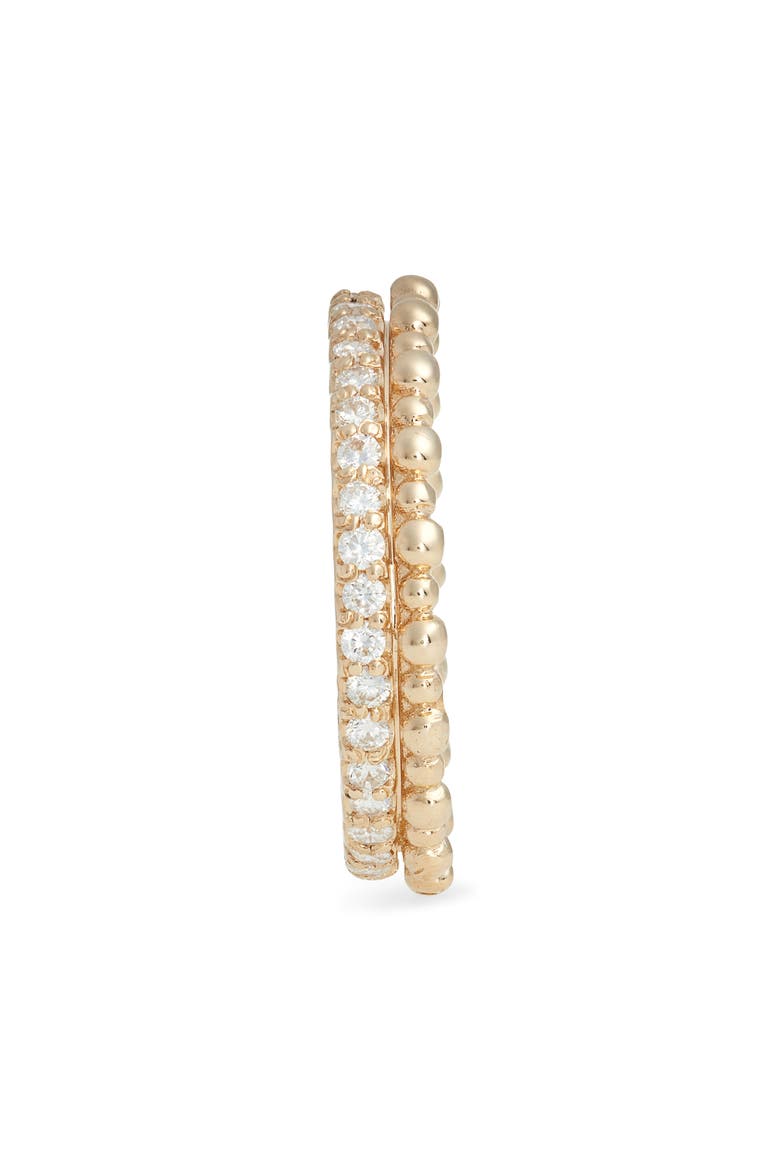 Dew Drop Pavé Diamond Double Eternity Band, Alternate, color, GOLD/ DIAMOND