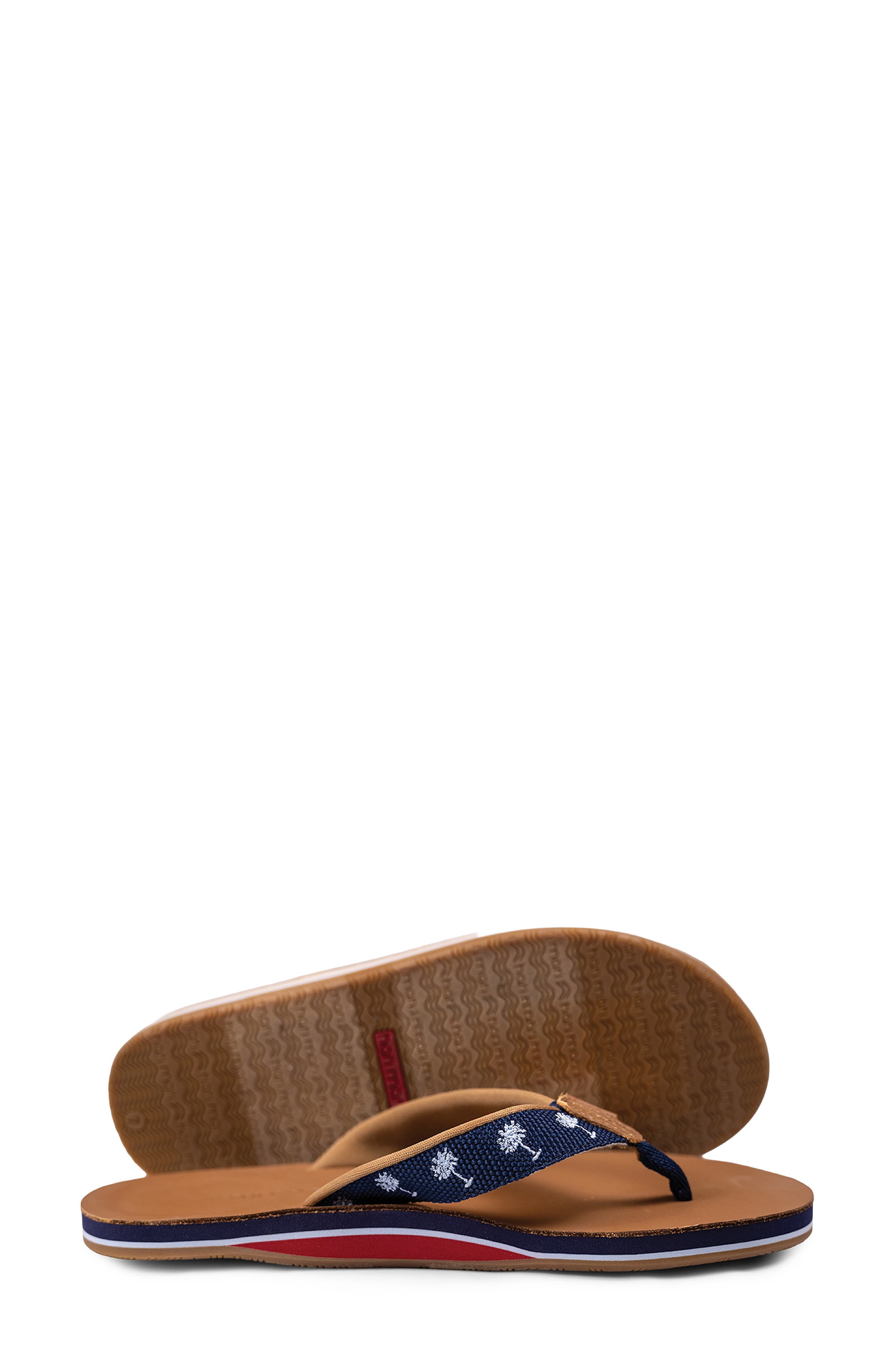 hari mari x Shep Rose Palm Waterproof Thong Sandal, Alternate, color, Navy