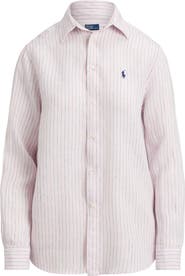 Polo Ralph Lauren Stripe Linen Button-Up Shirt