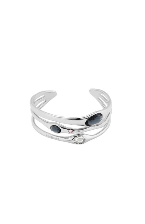 Unode50 Rigid Crystal Bangle In Metallic