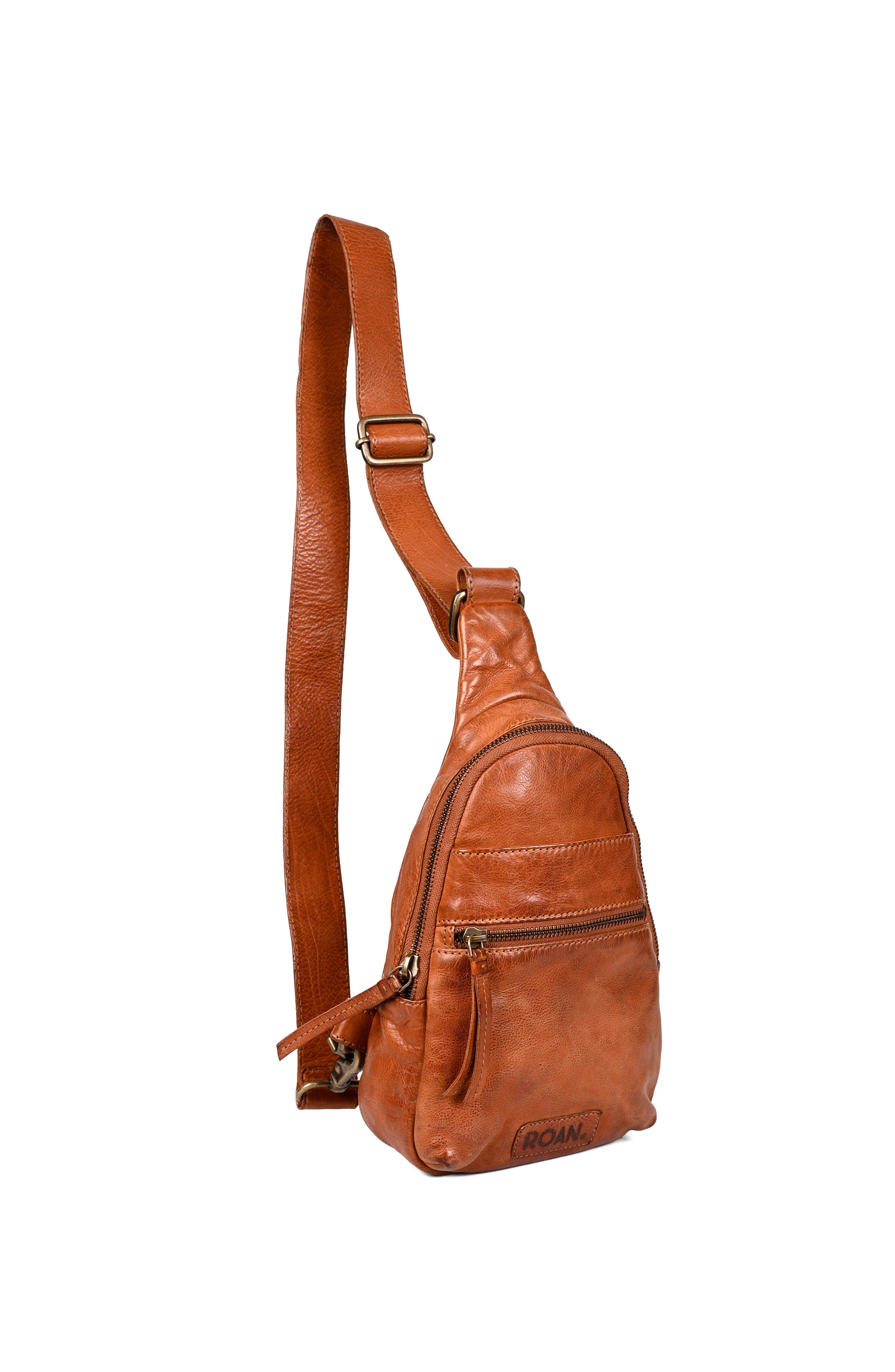 ROAN Trickle Sling Bag, Alternate, color, Cognac Flame Tml