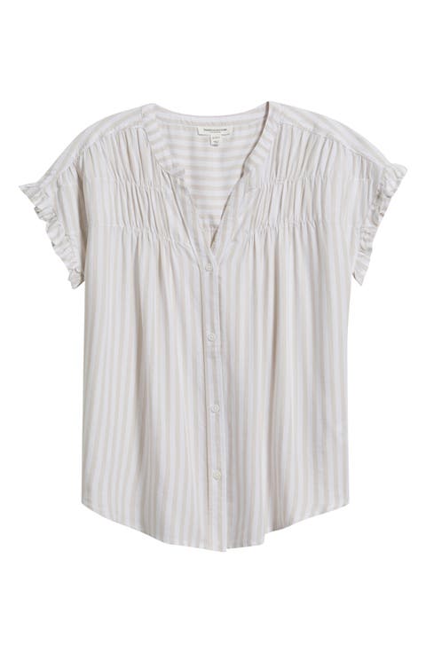 Monaka Smocked Frill Top