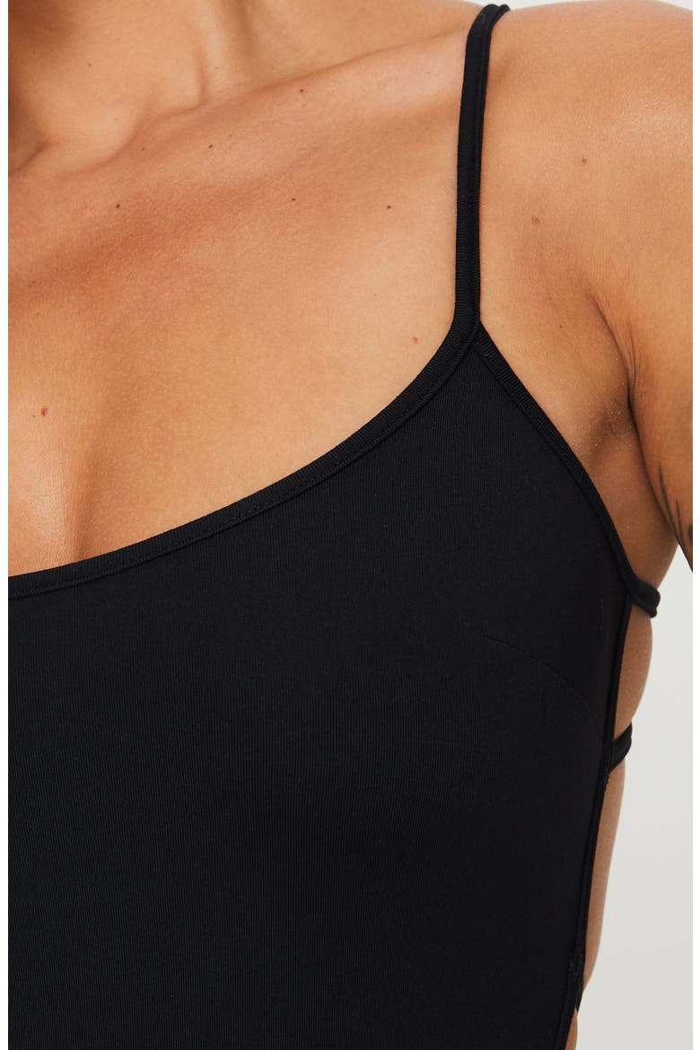 All Tied Up Bodysuit, Alternate, color, BLACK