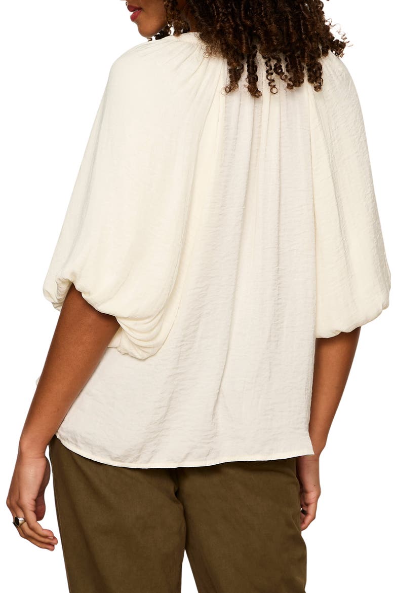 Plenty of Love Crinkle Button-Up Top, Alternate, color, COLLAGEN WHITE