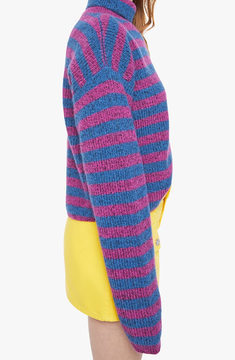 MOTHER The Half Hickey Turtleneck Sweater, Alternate, color, Split Personality