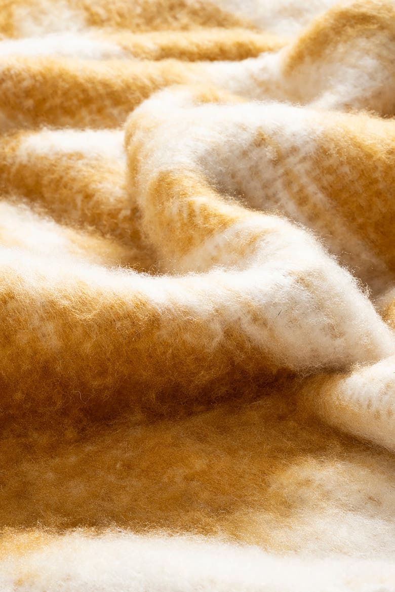 Ropar Fringed Jacquard Acrylic Wool Throw 51X71 In, Alternate, color, Beige