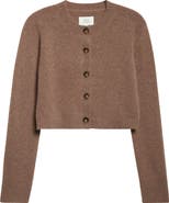 LOULOU DE SAISON Zephir Crop Cashmere Cardigan
