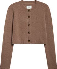 LOULOU DE SAISON Zephir Crop Cashmere Cardigan
