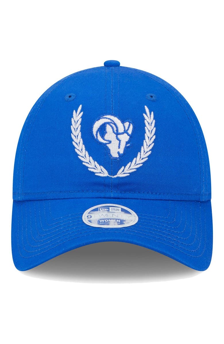 New Era Women's New Era Royal Los Angeles Rams Leaves 9TWENTY Adjustable Hat, Alternate, color, Royal