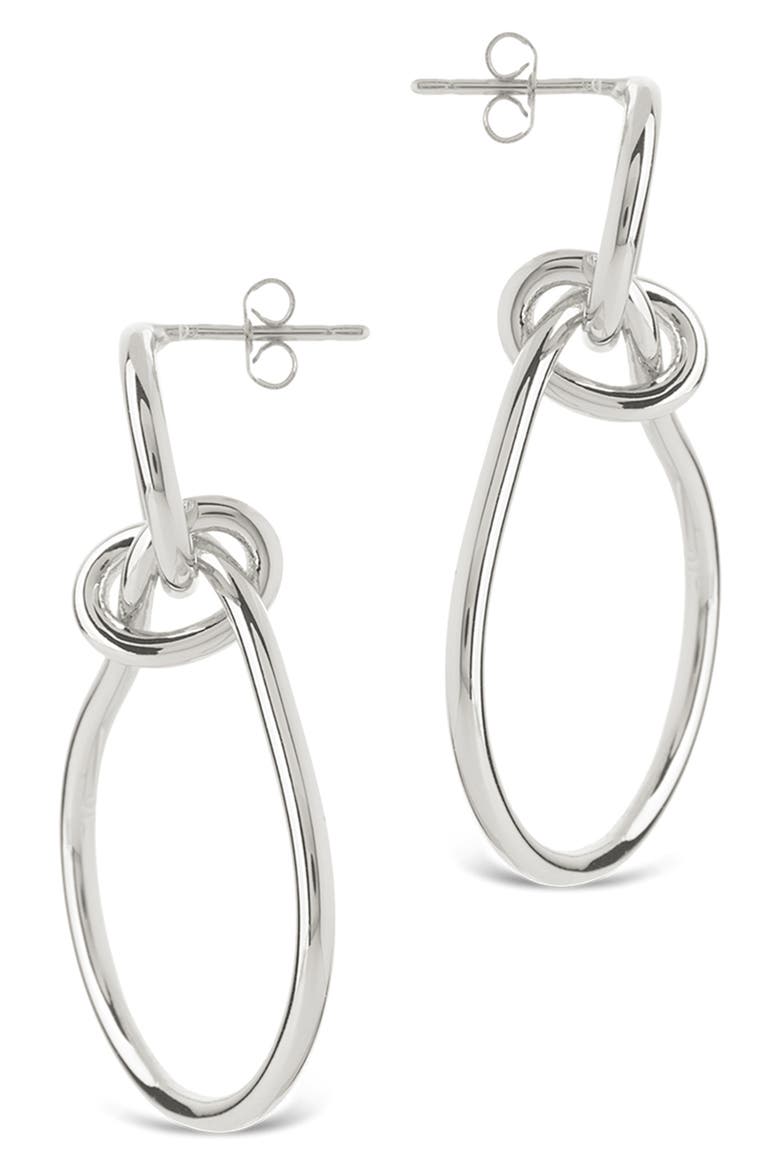 Aubree Twist Knot Dangle Earrings, Alternate, color, SILVER