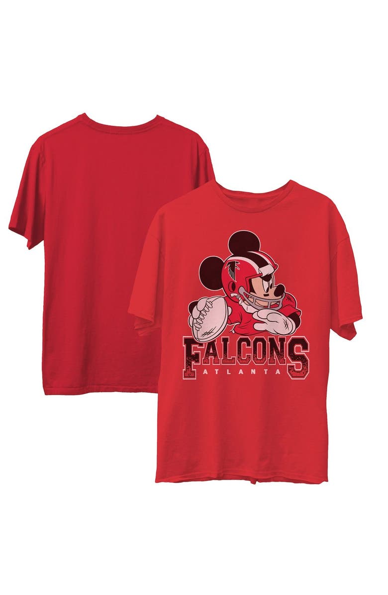 Junk Food Men's Junk Food Red Atlanta Falcons Disney Mickey QB T-Shirt, Alternate, color, 