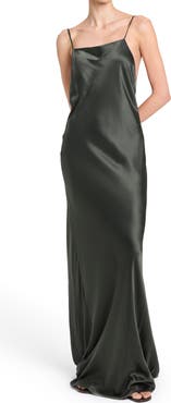 TWP Scoop Back Stretch Silk Maxi Slipdress