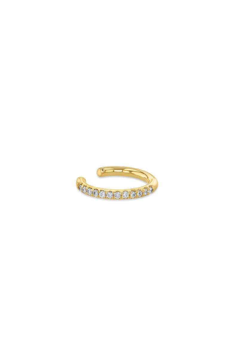 Zoë Chicco Pavé Diamond Ear Cuff, Main, color,
