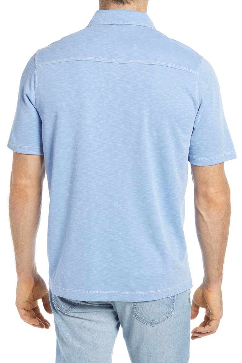 Slub Men's Polo, Alternate, color, LIGHT BLUE