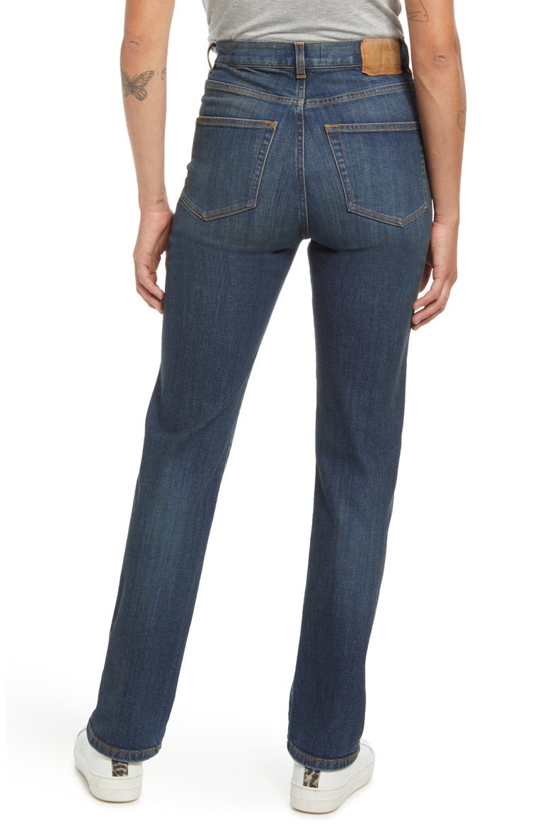 Eiffel High Waist Bootcut Jeans, Alternate, color, DARK VINTAGE