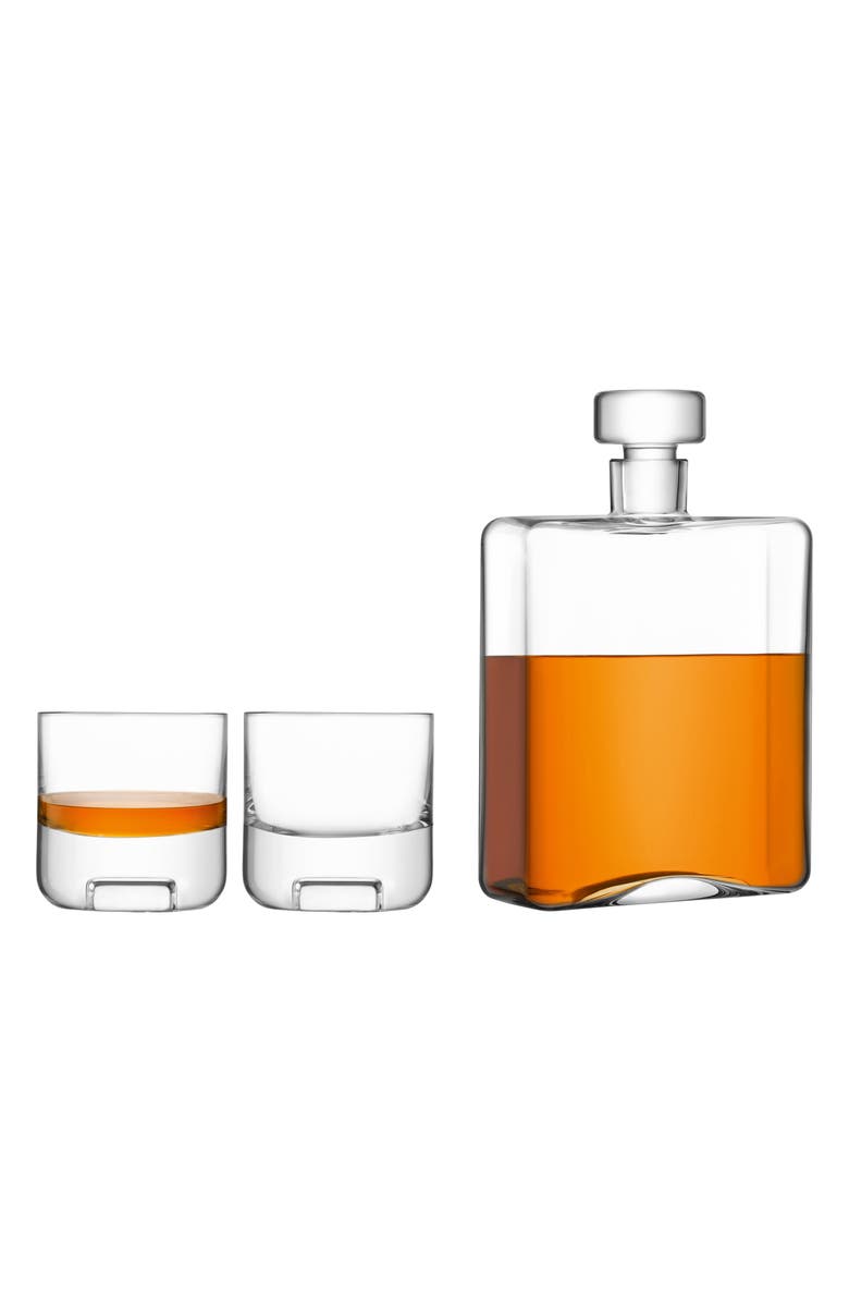 LSA Cask Whiskey Decanter
Set of 2 Glass Tumblers, Main, color, Clear