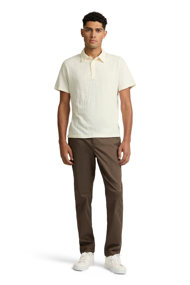 Heavyweight Slub Polo, Main, color, ECRU