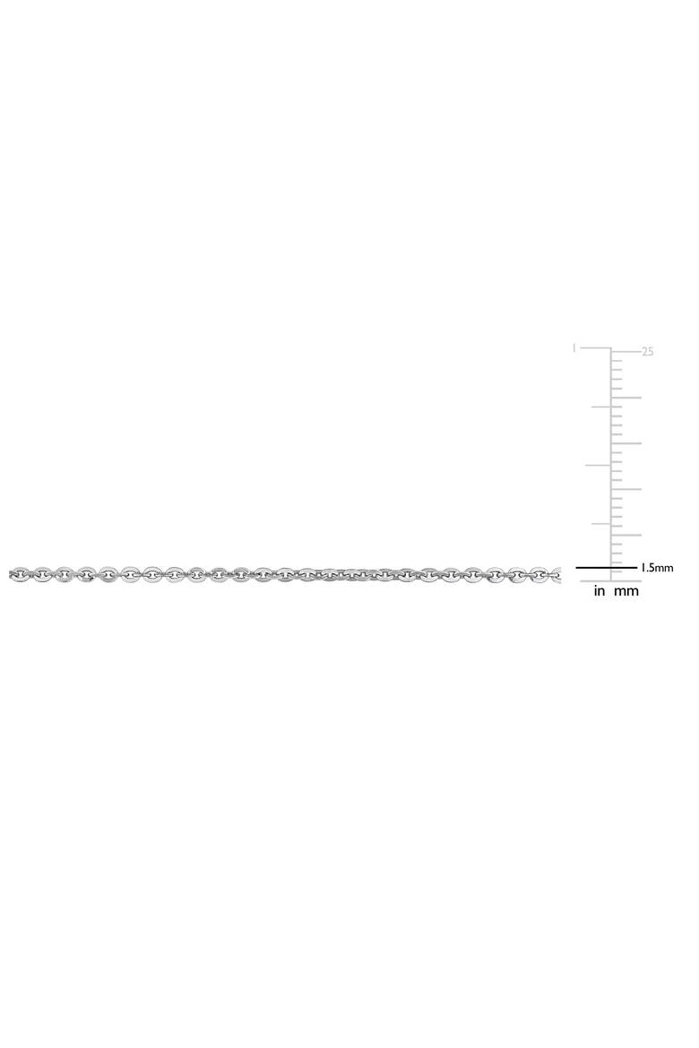 Sterling Silver 1.5mm Oval Cable Chain Necklace, Alternate, color, SILVER