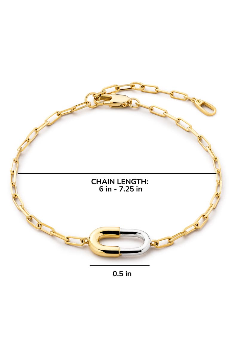 Ana Luisa Blake Bracelet, Alternate, color, Gold / Silver