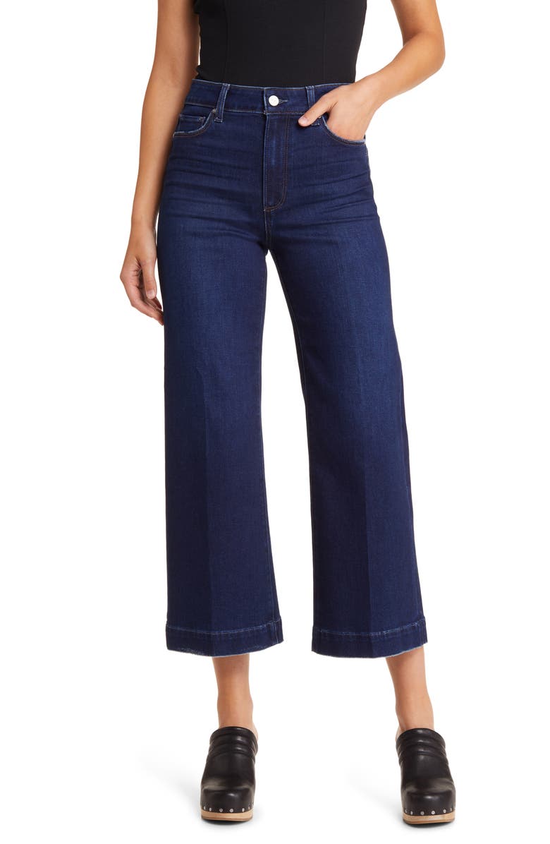 PAIGE Anessa High Waist Wide Leg Jeans, Main, color, 