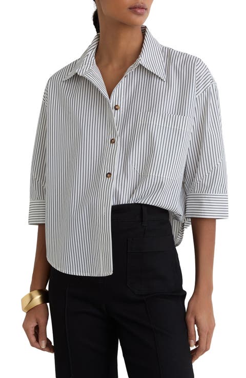 Saoirse Stripe Button-Up Shirt