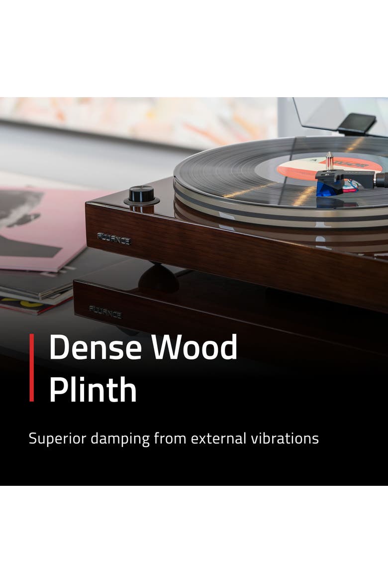 IB40 Turntable Isolation Base Anti-Vibration Wood Platform, Bubble Level, Alternate, color, Piano White