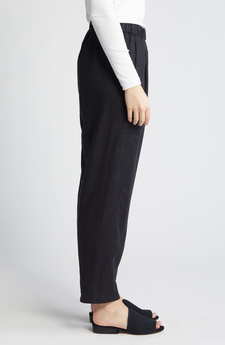 Eileen Fisher Pleated Organic Linen Lantern Pants, Alternate, color,