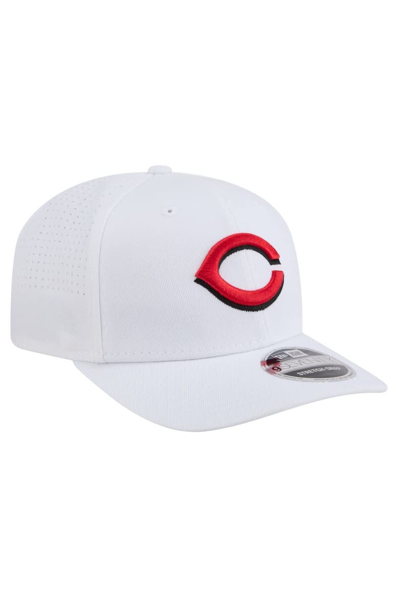 Men's New Era White Cincinnati Reds COOLERA 9SEVENTY Adjustable Hat, Alternate, color, White