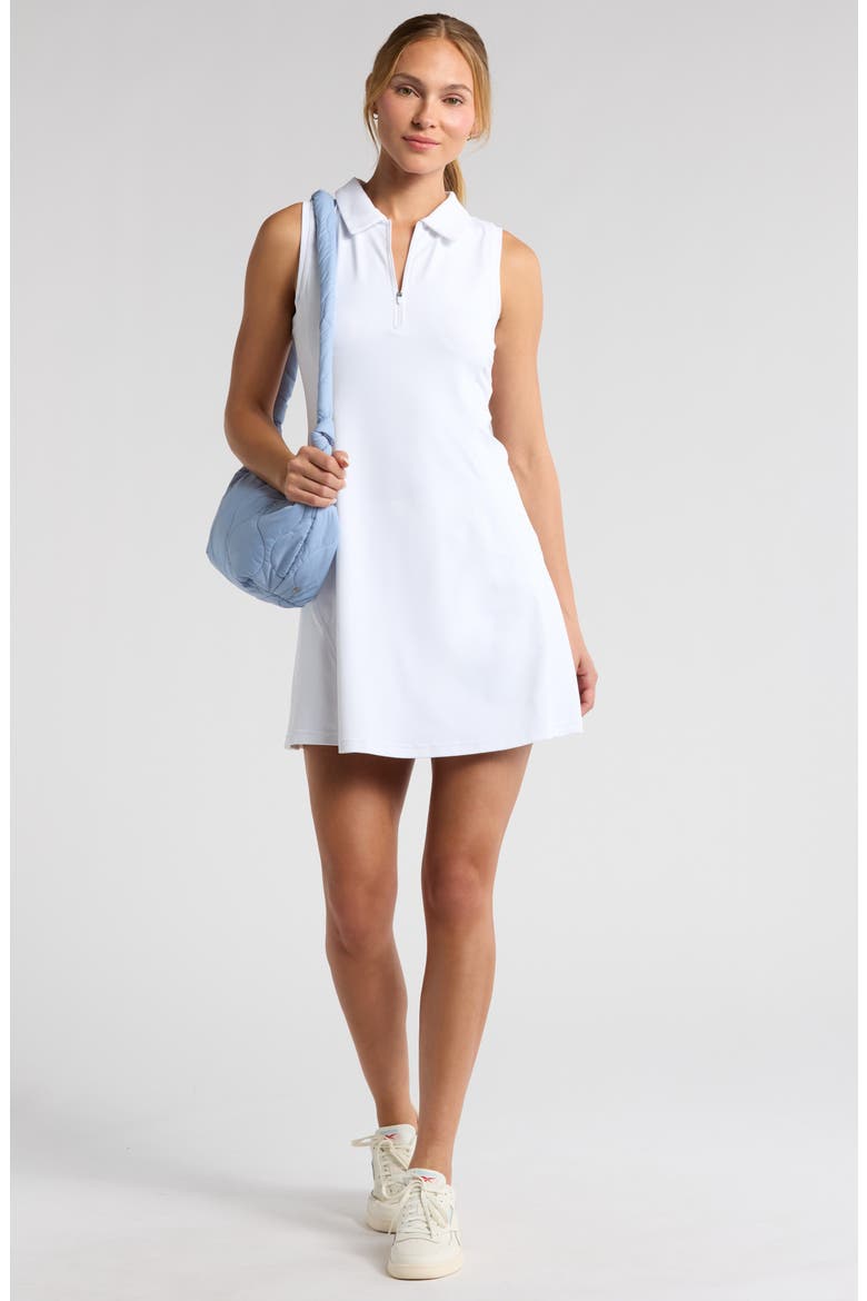 Replay Sleeveless Polo Dress & Shorts Set, Alternate, color, WHITE