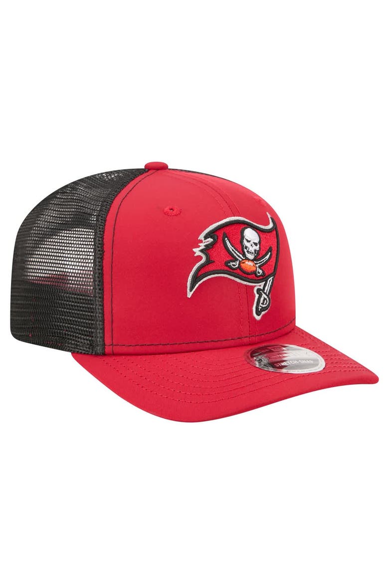 Men's New Era  Red Tampa Bay Buccaneers 9SEVENTY Trucker Adjustable Hat, Alternate, color, Red