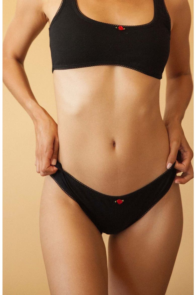 Low Rise Underwear, Alternate, color, Onyx