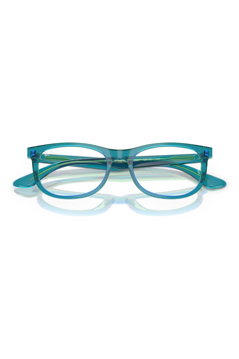 46mm Rectangle optical glasses, Alternate, color, BLUE GREEN