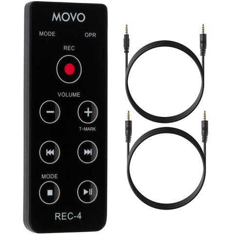 REC-4 Wired Remote Control for Zoom H2n, H4n Pro, H5 & H6 Portable Digital Handy Recorders