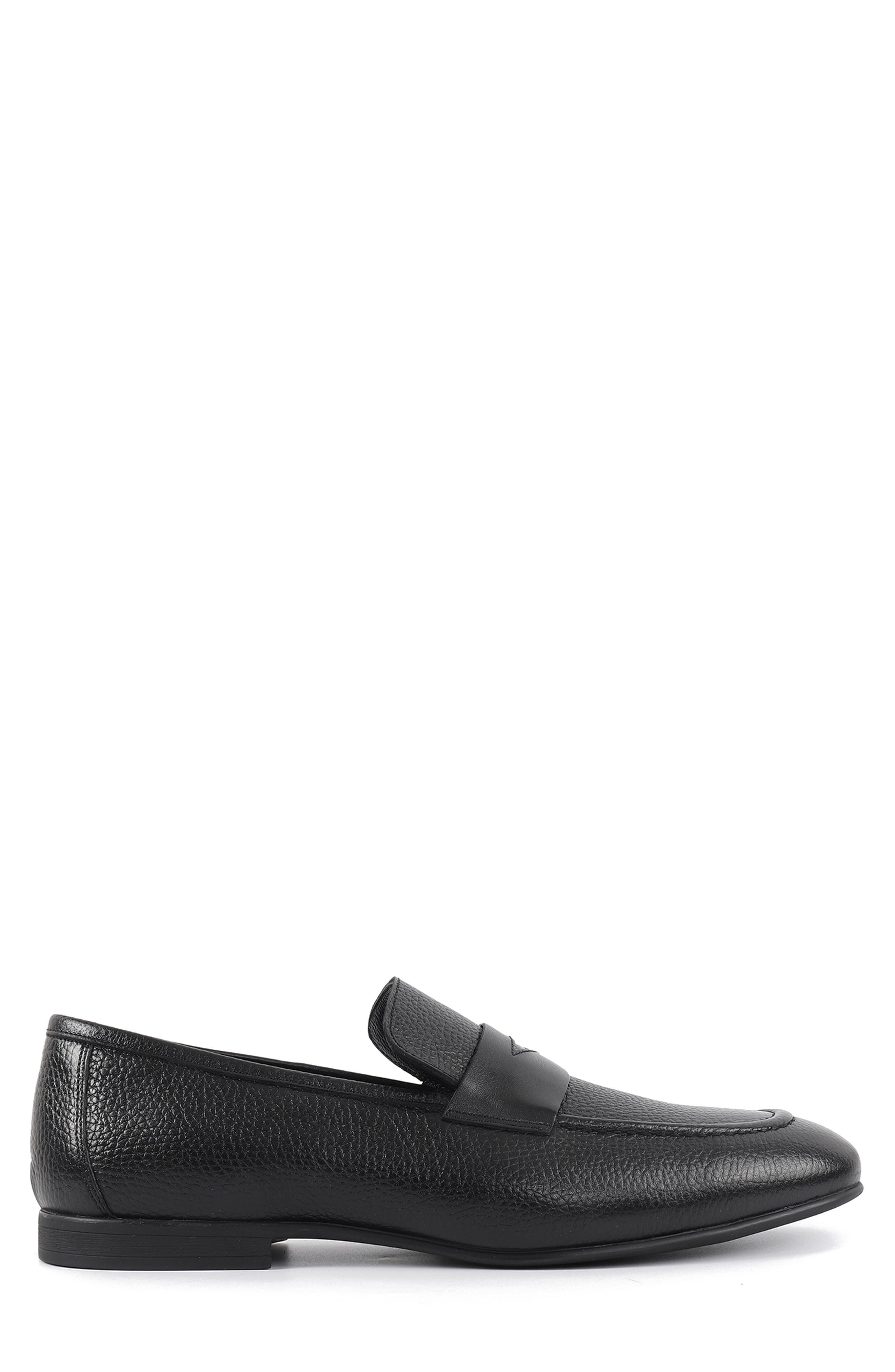 VELLAPAIS Amaretto Penny Loafer, Alternate, color, Black
