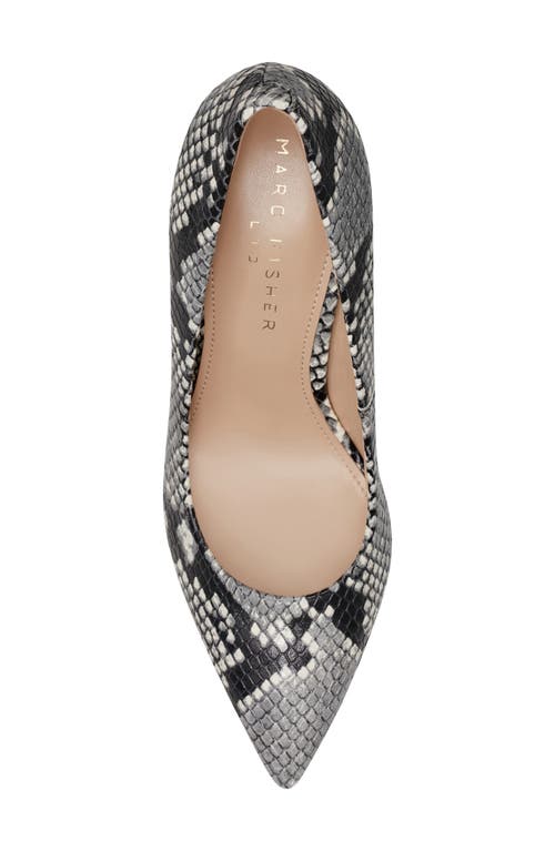 Marc Fisher Ltd Genni Snakeskin Print Pointed Toe Pump