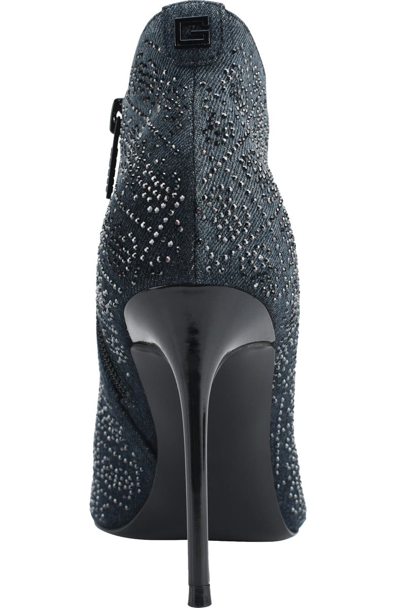 GUESS Fazzie Rhinestone Embellished Pointed Toe Stiletto Bootie, Alternate, color,