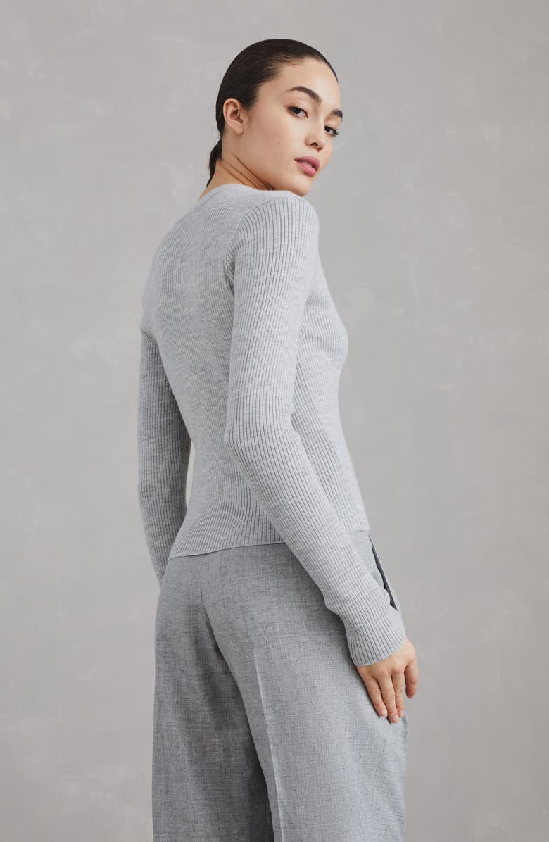 Brunello Cucinelli Rib knit cardigan, Alternate, color, 