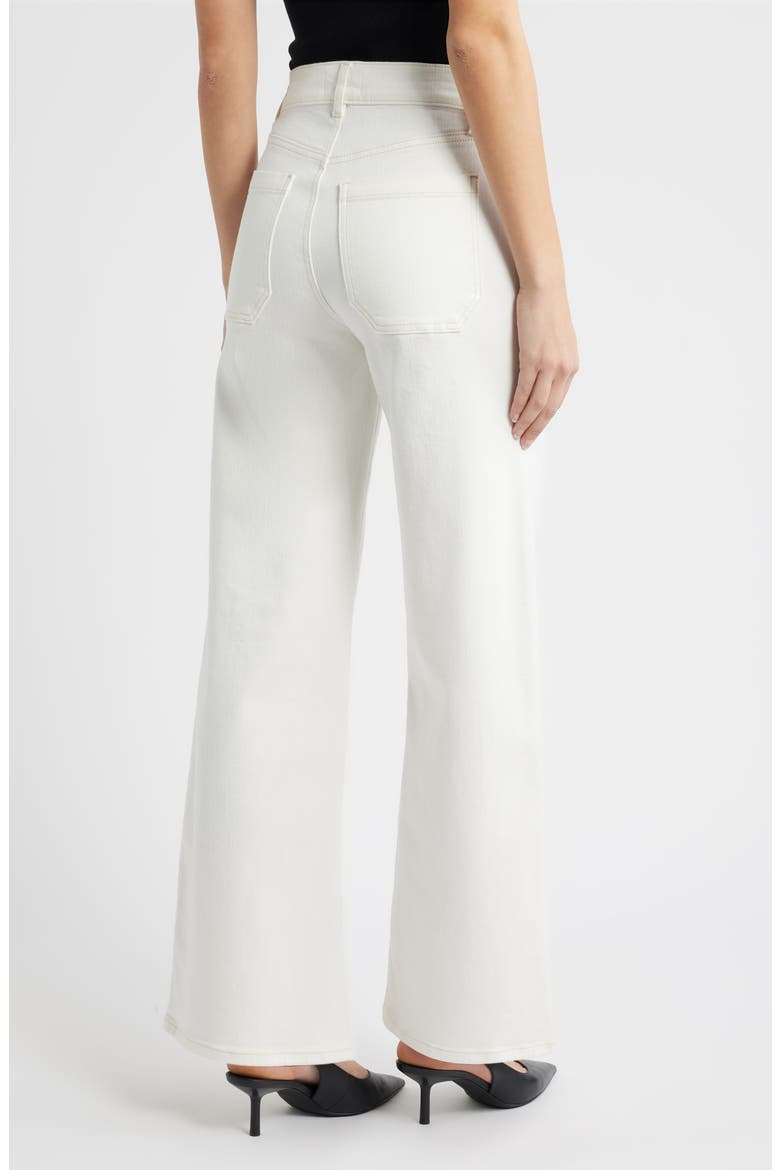 Le Slim Palazzo Patch Pocket High Waist Wide Leg Jeans, Alternate, color, AU NATURAL CLEAN