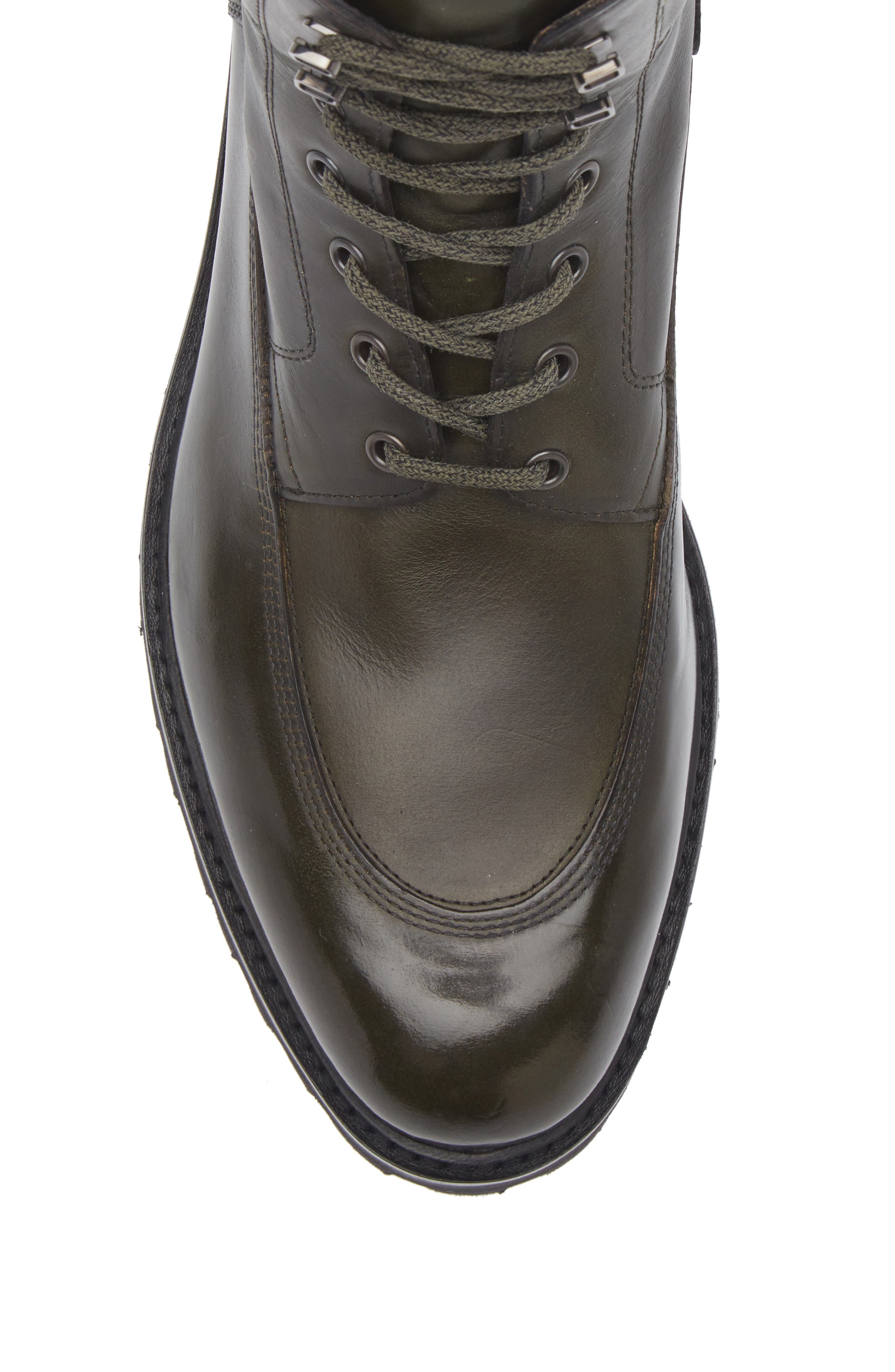 John Lobb Peak Longwing Lace-Up Boot, Alternate, color, Dark Green