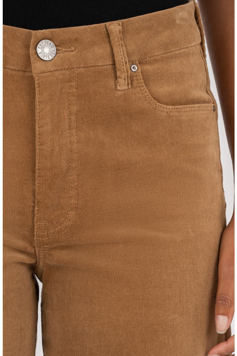 Meg Fab Ab High Waist Wide Leg Jeans, Alternate, color, CAMEL