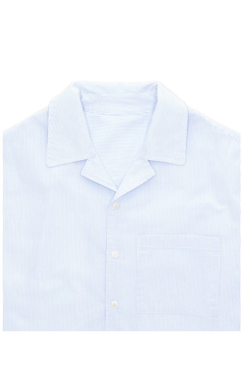 Bowling Linen Short Sleeve Shirt, Alternate, color, Light Blue