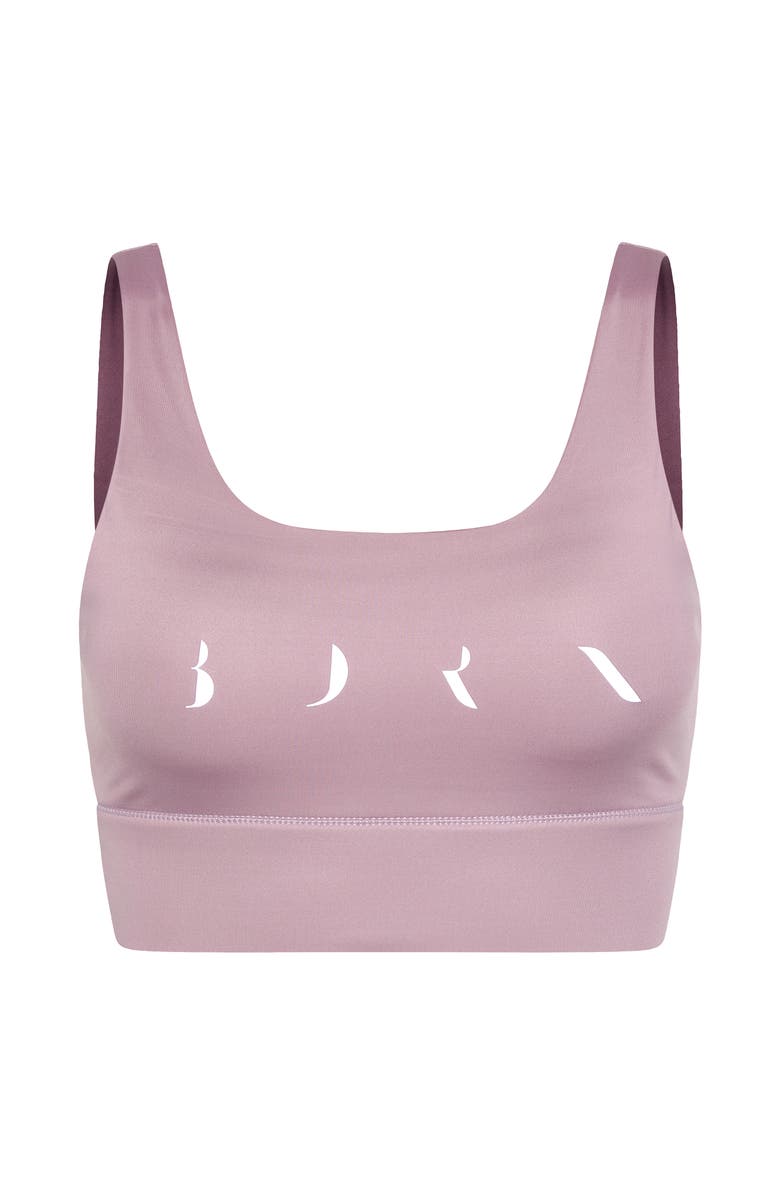 Born Living Yoga Maiko Medium Support Performance Sport Top, Alternate, color, Tuscany/Deep Rose