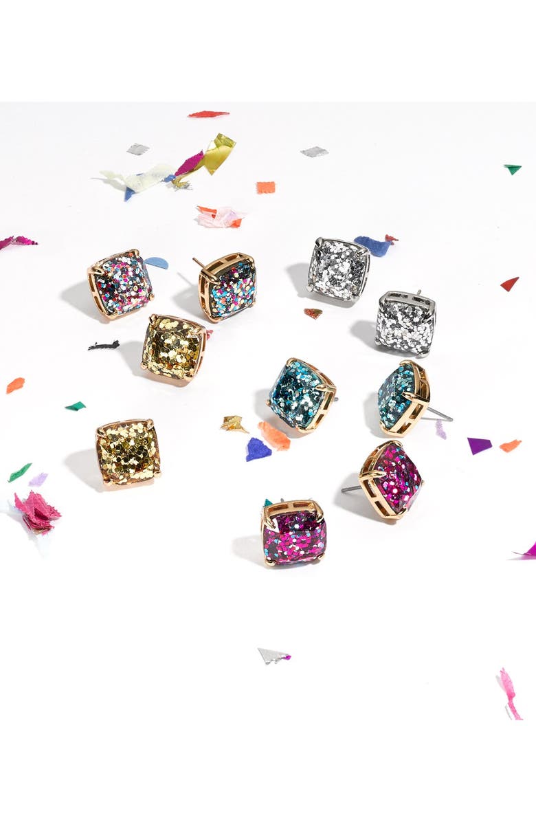 Kate Spade New York glitter stud earrings, Alternate, color,