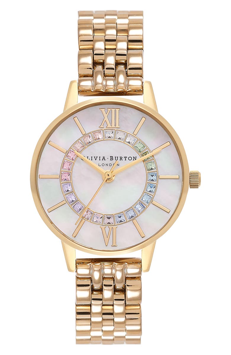 Olivia Burton Wonderland Bracelet Watch, 30mm, Main, color, 