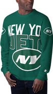 STARTER Men's Starter Green New York Jets Clutch Hit Long Sleeve T-Shirt